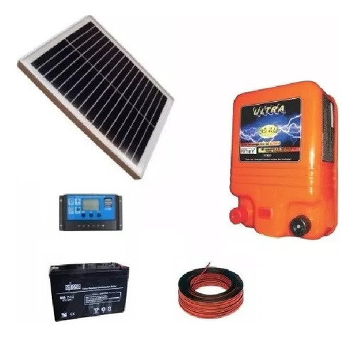 Impulsor Cerca Eléctrica Kit Solar 25km 15ha 0.83j Cr25ul