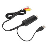 Convertidor De Adaptador Av Hdmi Macho A 3rca De Vídeo Y Aud