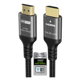 Cable Hdmi 10k 8k 4k 3.3 Pies, Certificado 48gbps 1ms Ultra
