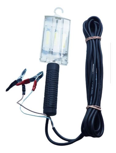 Portatil Led 12 V Cable 10 Mts Con Pinzas Cocodrilo