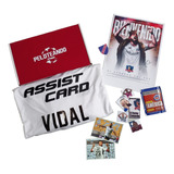 Pack Caja Camiseta Y Acessorios Arturo Vidal Colo Colo