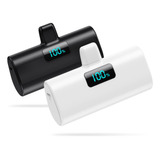 [paquete De 2] Mini Cargador Portatil Para iPhone, 5200 Mah,