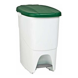 Cubo De Basura Denox Eco 25 Litros Cm Verde Y Blanco