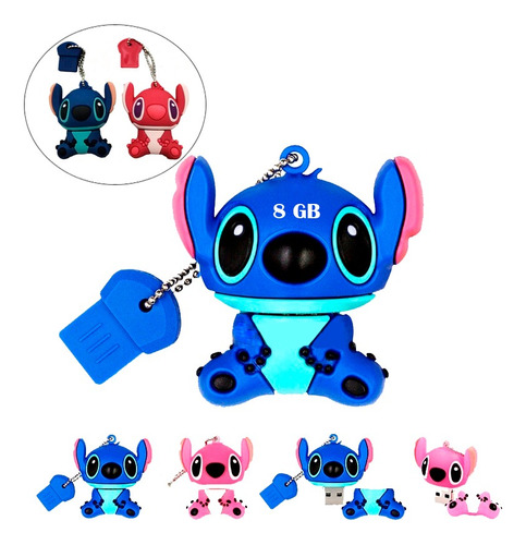 Memoria Usb Diseño Forma Figura De Stitch De 8gb