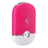 Ventilador Cilios Mini Portatil Ar Secagem Cola Rosa