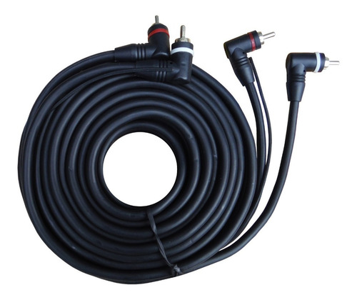 Cable Rca 5 Metros 90° Mallado Con Remoto P/ Potencia Woofer