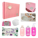 Set Kit Aromas Caja Regalo Mujer Box Spa Rosas Kit Relax N13