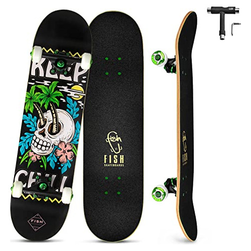 Skateboard Teens Girls 31  Doble Kick Deck