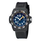 Reloj Luminox Navy Seal Xs.3503.nsf Agente Oficial Color Del Fondo Azul Color De La Malla Negro Color Del Bisel Negro