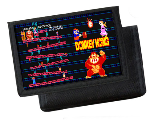 Billetera De Nylon Donkey Kong Juegos Arcade - Printek