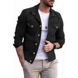 Chaqueta/bordada De Jeans De Sarga Para Hombre