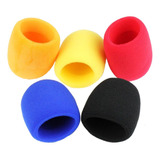 5 Pares De Cores Portátil Karaokê Dj Stage Mic Case 1