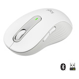 Mouse Logitech M650 Bt Usb Silent M.derecha Gde (910-006233) Color Blanco