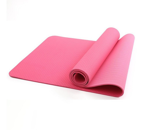 Mat Yoga Colchoneta Pilates Tpe 6 Mm Antideslizante 