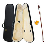 Kit Case De Violino 4/4 Com Arco E Breu Alan