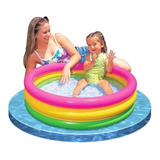 Piscina Redonda Resistente Inflable Chica Colores Vinilo