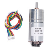 Motor Cd Motorreductor Ga25-370 12v 130rpm Encoder