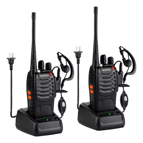 Baofeng Walkie Talkies 888s Recargable De Largo Alcance Con 