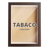 Moldura Foto Caixa Baixa Tamanho 20x25 C/ Vidro Parede Cor Tabaco