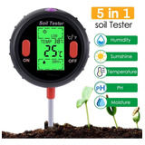 Medidor De Plantas 5 En 1, Temperatura De Ph Del Suelo, Hume