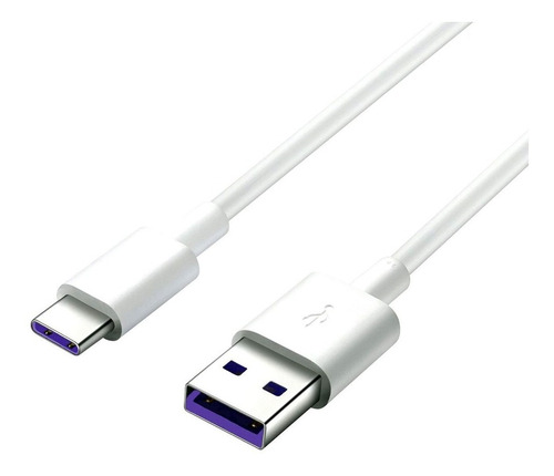 Cable Huawei Tipo C Blanco 1m Original Supercharge 