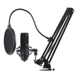 Shenlong Microfono Streaming Sm-arm909 Usb Soporte De Ppct Color Negro