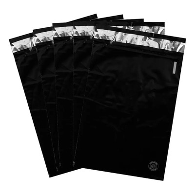 200 Bolsas Sobres Paqueteria Ecommerce 19x26 Cm Negra Color Negro | MercadoLibre