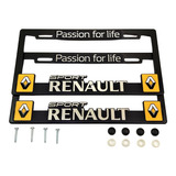Porta Placas Renault Camioneta Auto Cubre Pijas Kit For Live