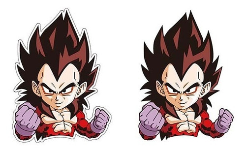 Sticker 3d Movimiento Anime Dragon Ball Vegeta Fase 4 Super