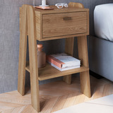 Mesa De Cabeceira Terni 1 Gaveta Com Tomada Aveiro Oak