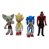 Muñecos  Sonic Serie  Juguetes Niños Niñas 4 Personajes 