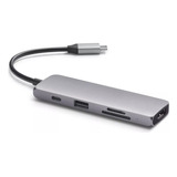 Hub Usb-c Satechi Pro 5 Portas Pd 60w Space Gray