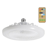 Lâmpada Ventilador Branco Teto Led Pequeno E27 30w 110v