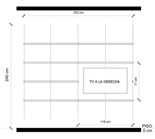 Repisa Estante De 4 Módulos Para Plantas, Macetas, Tv Y Mas