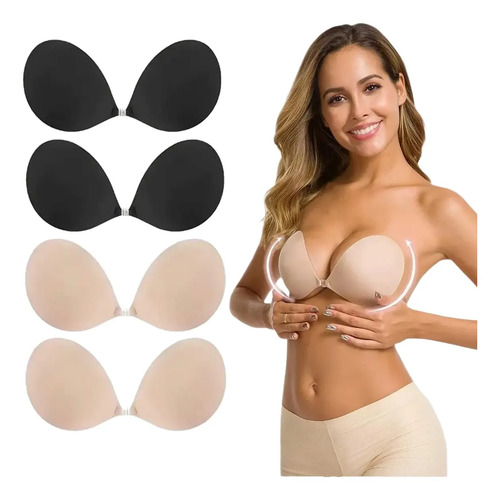4pz Ropa Interior Mujer Brasier Strapless Push Up Invisible | MercadoLibre