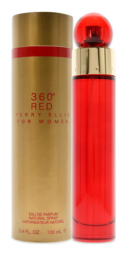 Espray Edp 360 Red De Perry Ellis Para Mujer, 3.4 Onzas