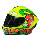 Casco Moto Edge Revenge Amarillo Certificado Motos.shop