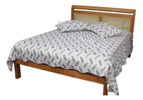 Cama De Casal King Size Palhinha Indiana Madeira Peroba Rosa