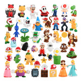 Set 48 Figuras Mario Bros Colección De Personajes Nintendo 