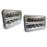 Faros Led Unidad Rectangular Chica Con Luz De Dia 4x6 2 Pzas