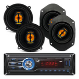 4 Falantes Ford Ka 96 A 13 Jb Flex 5 + 5x7 + Rádio Bluetooth