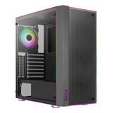 Gabinete Chasis Gamer Aerocool Skribble Rgb Vidrio 3 Fans