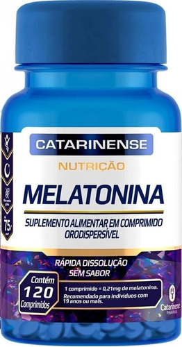 Melatonina - Matéria Prima Importada 120 Cápsulas