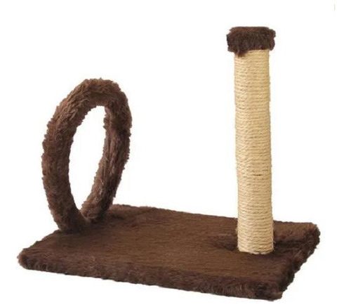 Arranhador Gatos Mini Poste Arco Madeira Sisal Pelúcia