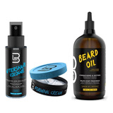 Kit Barberia Level 3 After Shave + Aceite Para Barba + Cera 