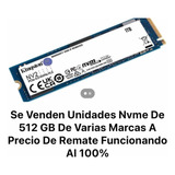 Unidades Nvme Varias Marcas Ssd 512 Gb