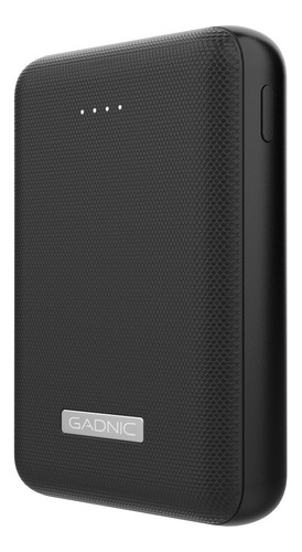 Cargador Portátil Gadnic Batería Externa 15000mah Celular Color Negro