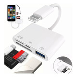 Adaptador Tarjeta Multifunción Sd/tf Lector Para iPad iPhone