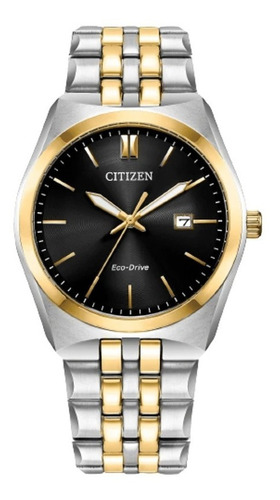 Citizen Corso Black Dial Stainless Bm7334-58e ..... Dcmstore Color De La Correa Plata Y Oro Color Del Bisel Plata Y Oro Color Del Fondo Negro