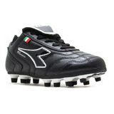 Botin Clasico Diadora Tapones Futbol Campo Cuero Hombre 